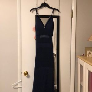 Navy blue formal gown